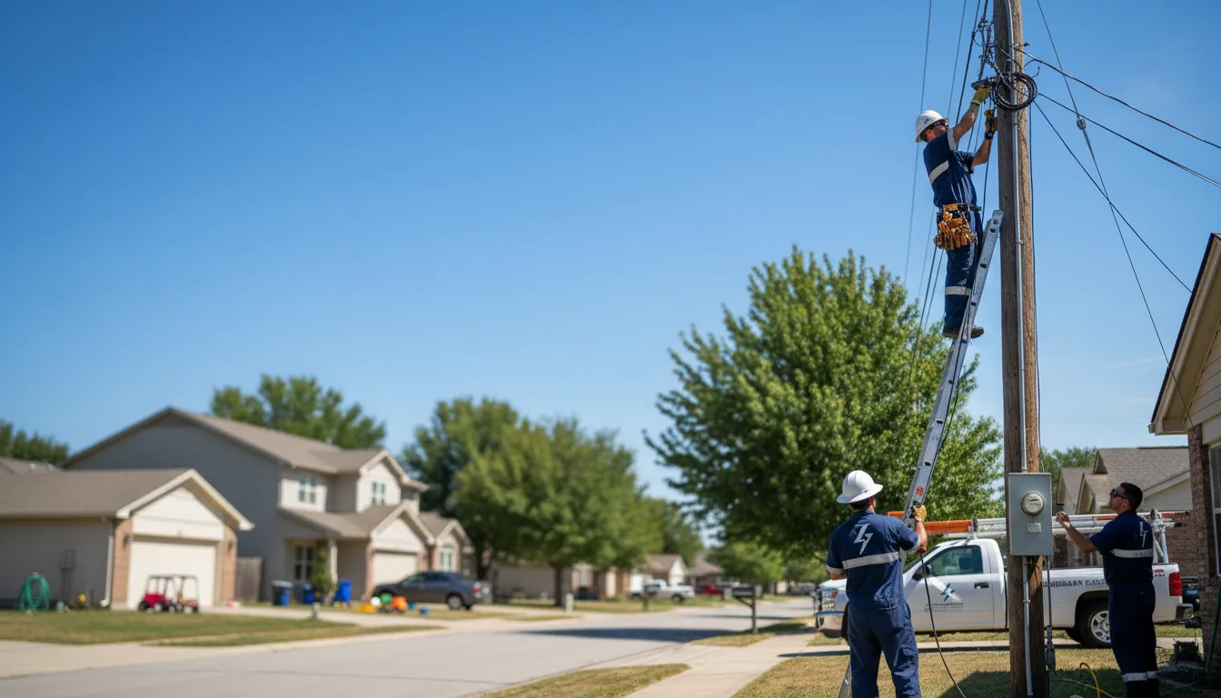 Residential electrician providing installation services in Sturgeon, MO